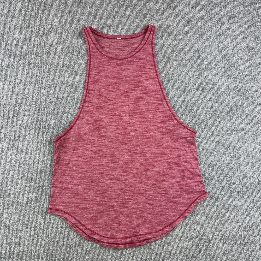 Lululemon Tank Top Womens Small Pink Heathered Racerback Muscle Athletic Yoga